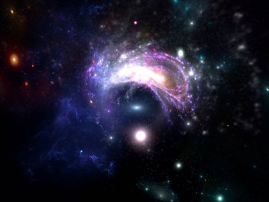 Bilim kurgu duvar kağıdı. Derin uzayın güzelliği. Arkaplan için renkli grafikler, su dalgaları, bulutlar, gece gökyüzü, evren, galaksi, gezegenler gibi