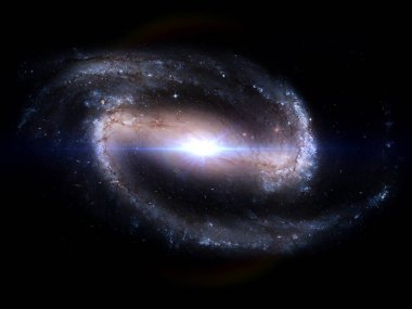Galaksi, mor ve siyah yıldızlardan oluşan bir halka ile geniş bir galaksi, vray, canlı rüya manzaraları, açık kırmızı ve açık renkli, dinamik denge, ışıltı, kıyamet manzarası, hassasiyetçi