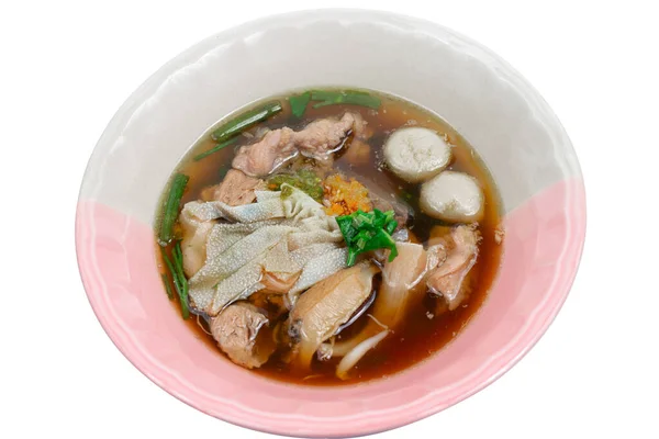 bir kâse Çin tarzı beef noodle çorba.