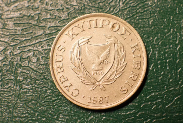 Εμπροσθότυπος Του Νομίσματος Κύπρος Λεπτό Σεντ 1985 1990 — Φωτογραφία Αρχείου