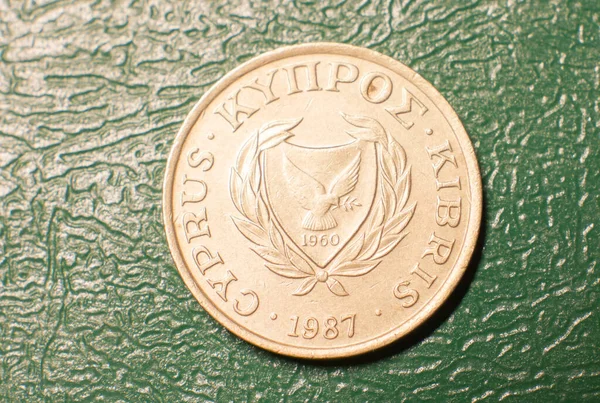 stock image Obverse of the coin Cyprus 1 cent, 1985-1990.