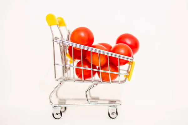 Tomatoes Toy Consumer Basket Rising Food Prices — Stock Photo, Image