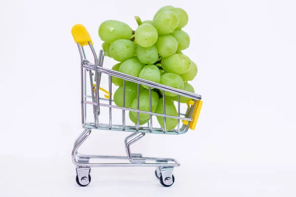 Uvas Cesta Del Consumidor Aumento Los Precios Los Alimentos Debido — Foto de Stock