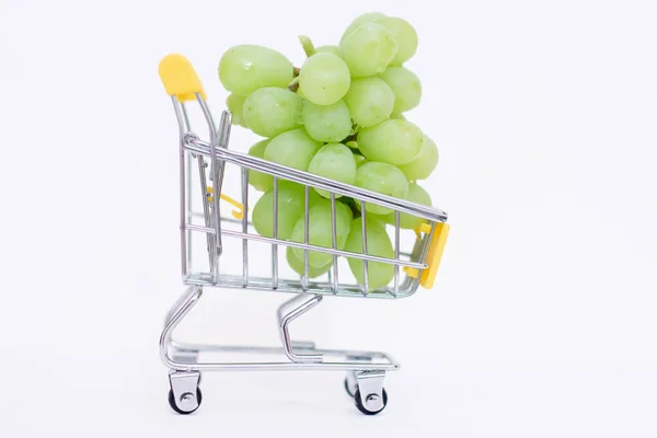 Grapes Consumer Basket Rise Food Prices Due War Ukraine — Stock Photo, Image