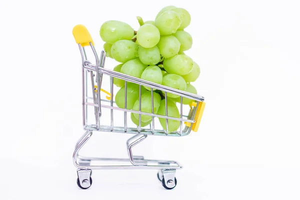 Uvas Cesta Del Consumidor Aumento Los Precios Los Alimentos Debido —  Fotos de Stock