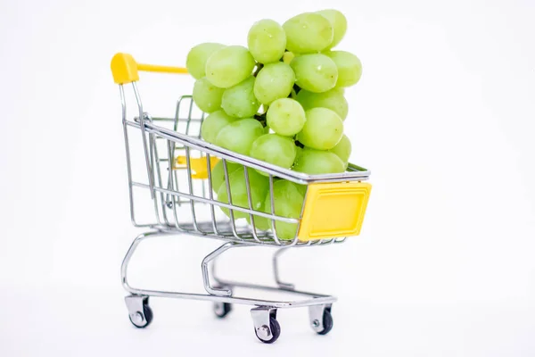 Uvas Cesta Del Consumidor Aumento Los Precios Los Alimentos Debido —  Fotos de Stock