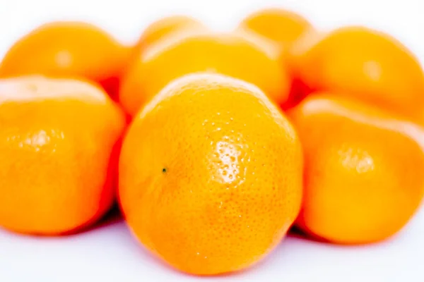 Tangerines White Background — Stock Photo, Image