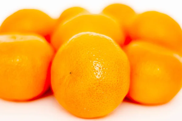 Mandarinas Sobre Fondo Blanco — Foto de Stock