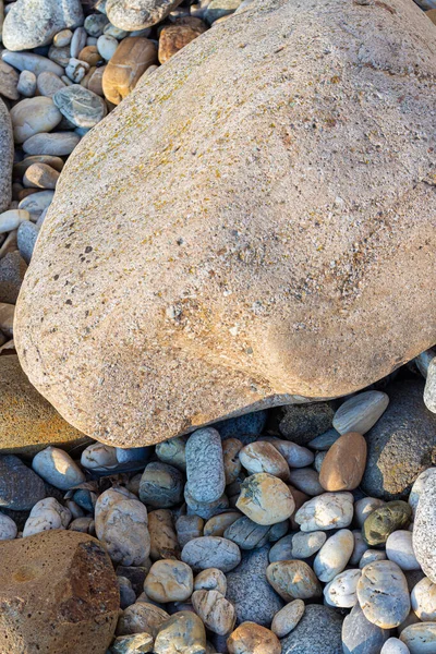 Морские Камни Разных Размеров Крупным Планом — стоковое фото