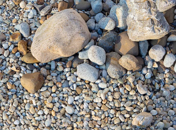 Υφή Από Θαλάσσιες Πέτρες Διαφόρων Μεγεθών — Φωτογραφία Αρχείου