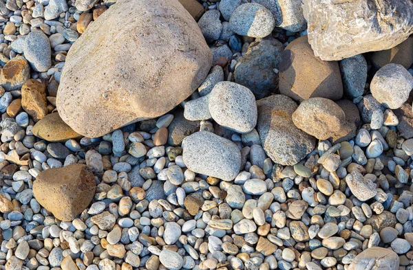 Текстура Морських Каменів Різного Розміру — стокове фото