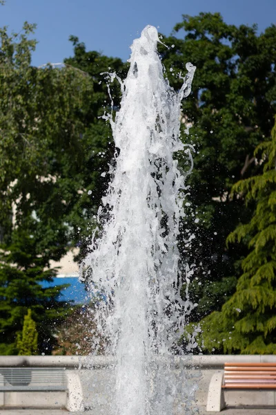 stock image 27.05.2023 Slovakia. Galanta. Fountain in the city center.