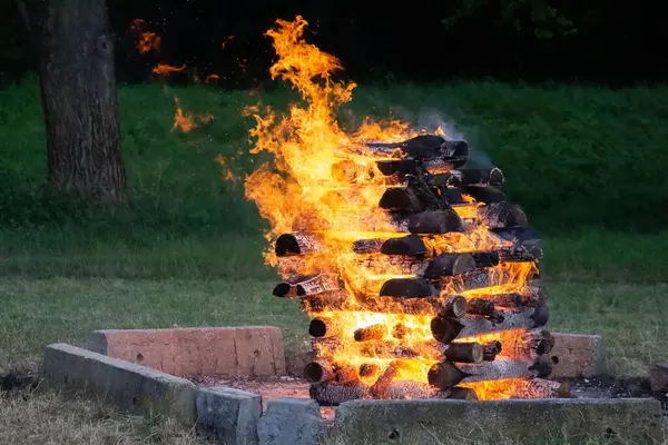 Święto Jana Słowacji Wielki Pożar — Zdjęcie stockowe