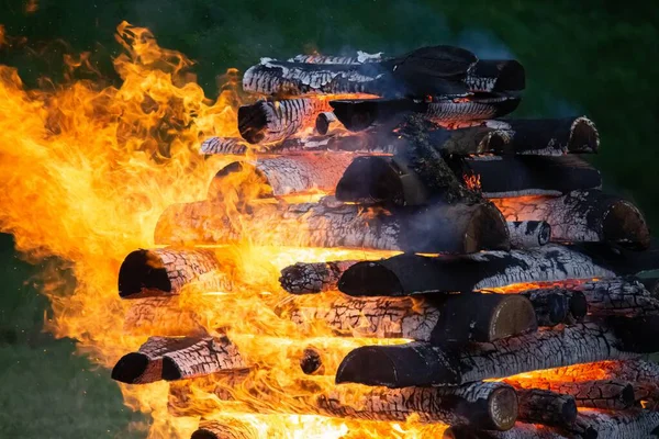 Święto Jana Słowacji Wielki Pożar — Zdjęcie stockowe
