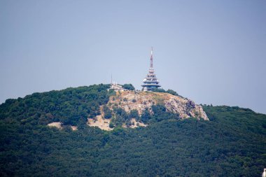 11.07.2023 Slovakya. Nitra. Zobor Nitra Oteli yüksek bir dağda.