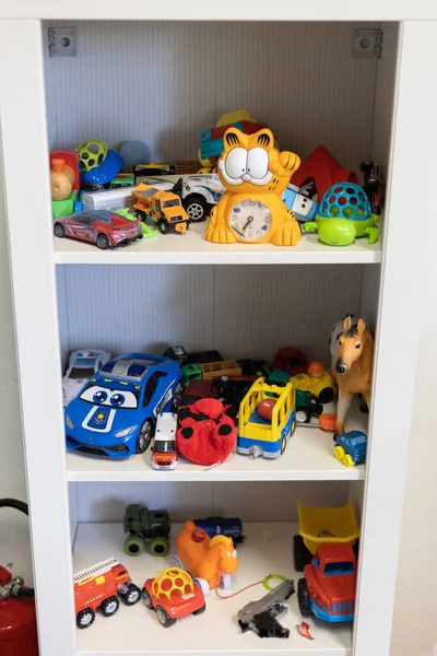 Children Toys Stacked Children Room — Stock Photo, Image