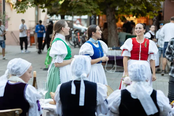 Performance Folklore Ensemble Town Sala Slovakia — Stock Photo, Image