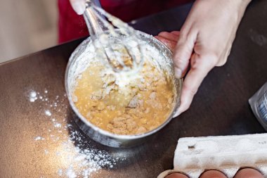 Krepleri yakın plan yapıyorum.