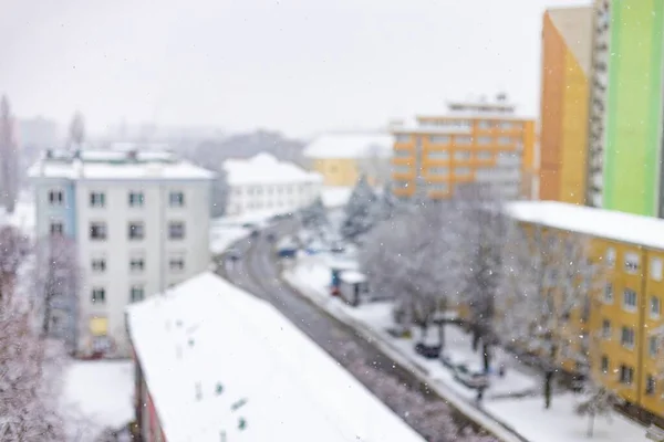 Сніг Місті — стокове фото