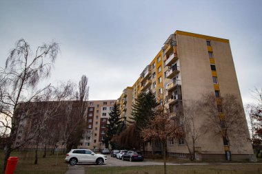 Slovakya 'da çok katlı bir bina.
