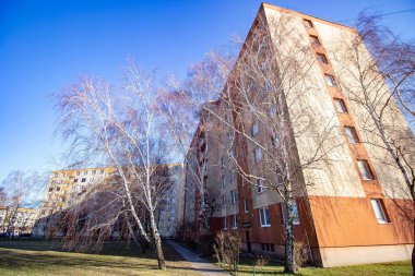 Slovakya 'da çok katlı bir bina.