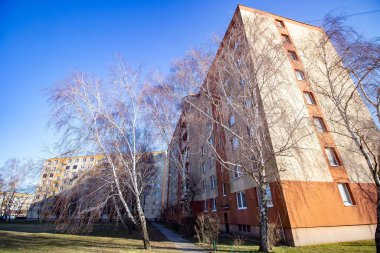 Slovakya 'da çok katlı bir bina.