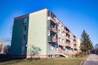 Slovakya 'da çok katlı bir bina.