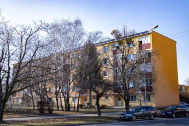 Slovakya 'da çok katlı bir bina.