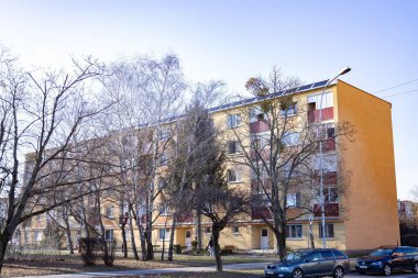 Slovakya 'da çok katlı bir bina.