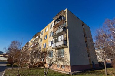 Slovakya 'da çok katlı bir bina.