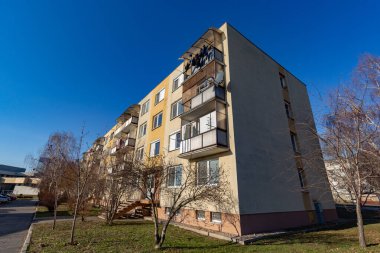 Slovakya 'da çok katlı bir bina.