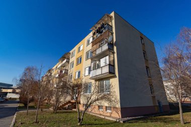 Slovakya 'da çok katlı bir bina.