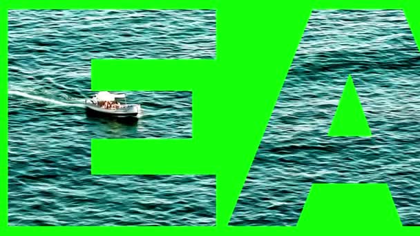 Tekst Tle Morza — Wideo stockowe