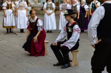 Slovakya 'da yazın halk düğünü