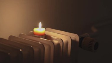 Radyatörde yanan mum. Ukrayna 'da savaş nedeniyle ısı sorunları