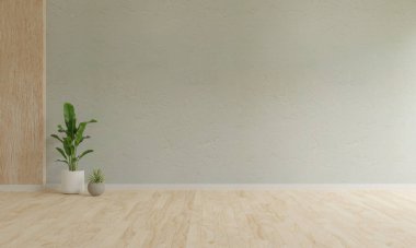 Boş oda ve kopyalama alanı, illüstrasyon oluşturma