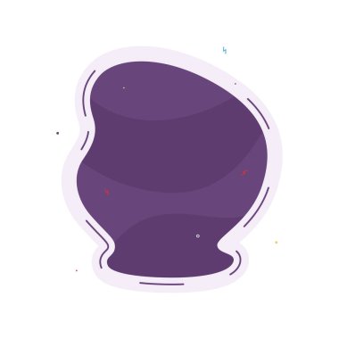 Sıradışı bir şekli ve zengin derin bir rengi olan soyut bir arkaplan. Pürüzsüz sıvı şekilli bir arka plan. Grafik tasarımı, web tasarımı, sunumlar, afişler, reklamlar ve metinlerde kullanılabilir