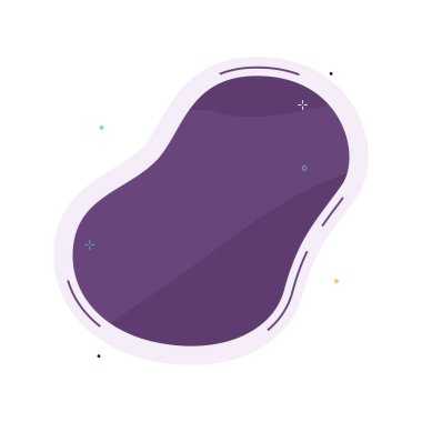 Sıradışı bir şekli ve zengin derin bir rengi olan soyut bir arkaplan. Pürüzsüz sıvı şekilli bir arka plan. Grafik tasarımı, web tasarımı, sunumlar, afişler, reklamlar ve metinlerde kullanılabilir