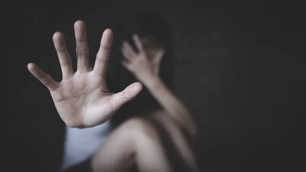 Fermare Violenza Contro Donne Gli Abusi Sessuali Contrastare Tratta Fermare — Foto Stock
