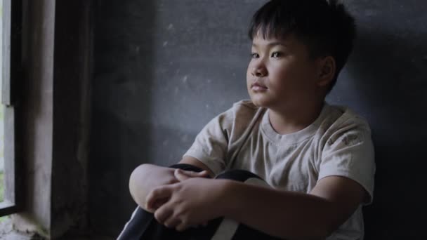 Stoppa Våld Mot Barn Begreppet Stoppa Våld Mot Barn Begreppet — Stockvideo