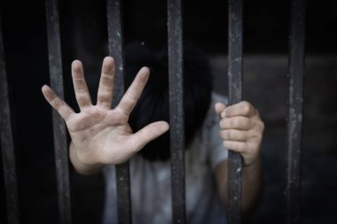 Çocukların şiddet ve istismar, dur kötüye çocuk şiddet. Çocuk esaret açı, insan ticareti, insan hakları günü kavramı