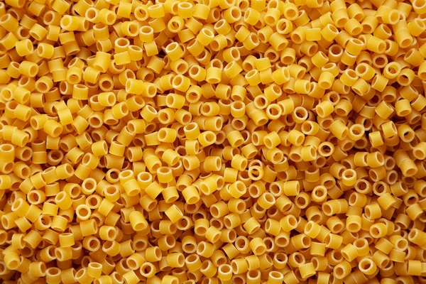 Raw Ditalini Pasta Background Top View — 스톡 사진