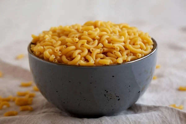 Cuenco Pasta Codo Macarrones Orgánicos Secos Listo Para Cocinar Primer — Foto de Stock