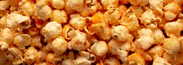 Homemade Cheese Popcorn Background — Stock Photo, Image