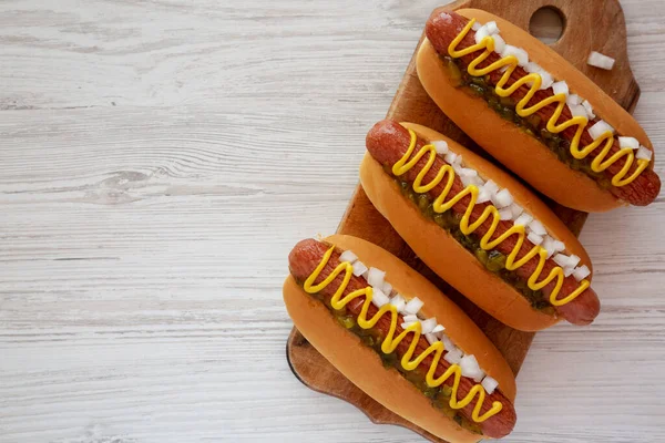 Free Stock Photo of A variety of gourmet hot dogs in a row