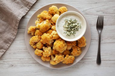 Mavi Peynir soslu ev yapımı Buffalo Karnabahar.. 