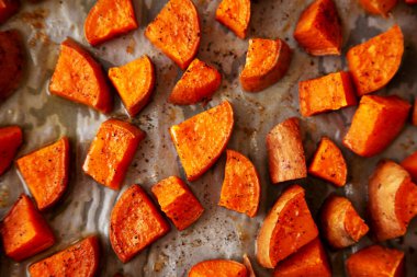 Ev yapımı Kızarmış Tatlı Patates, en iyi manzara..