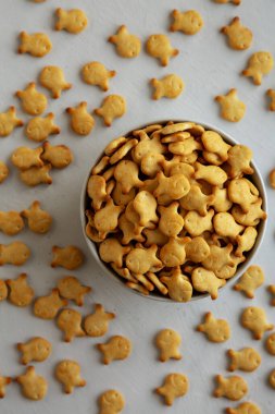 Mini Japon Balığı krakerleri, deniz tuzu ve kraker.. 