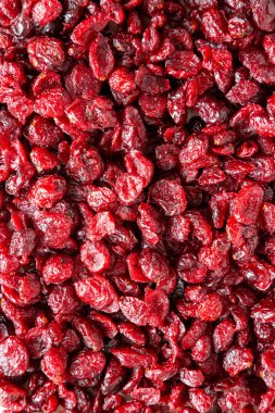 Organik kurutulmuş yabanmersini, üst manzara. Dümdüz, tepeden, yukarıdan. 