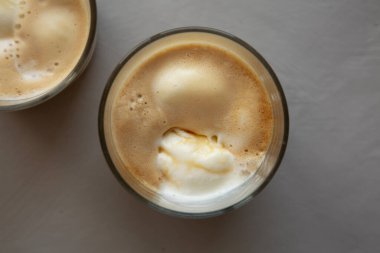 Ev yapımı Affogato Kahve Dondurması